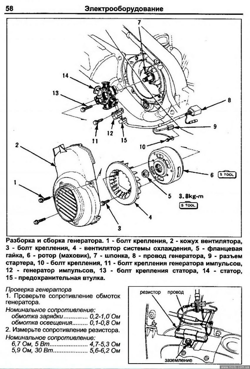 Схема двигателя хонда дио