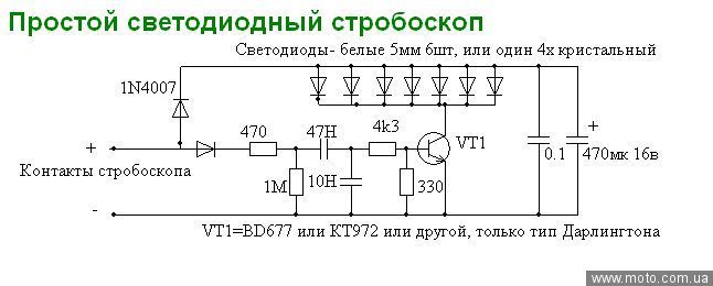 Схема стробоскопа ст 01