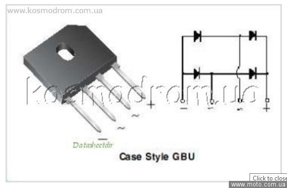 Gbu6m диодный мост характеристики схема