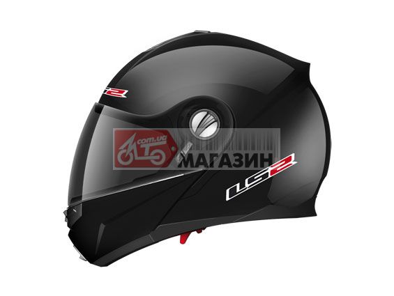 шлем (модуляр) ls2 ff386  ride solid черный глянце