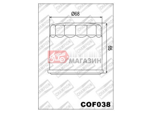 фильтр масляный champion ch cof038