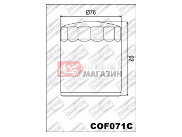 фильтр масляный champion ch cof071c