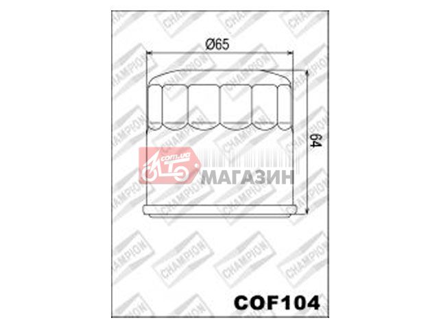 фильтр масляный champion ch cof104