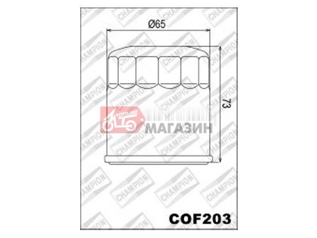 фильтр масляный champion ch cof203