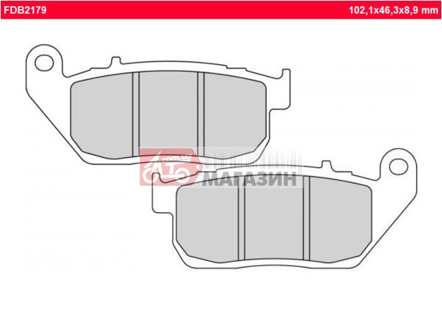 тормозные колодки ferodo fe fdb2179st