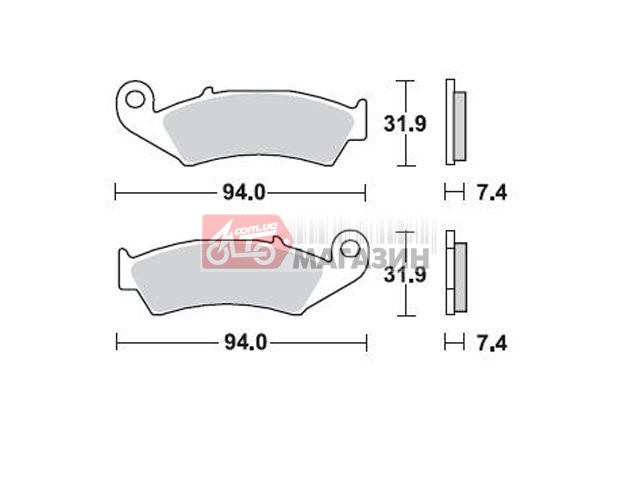 тормозные колодки braking br 700cm44