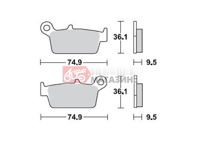 тормозные колодки braking br 701cm44