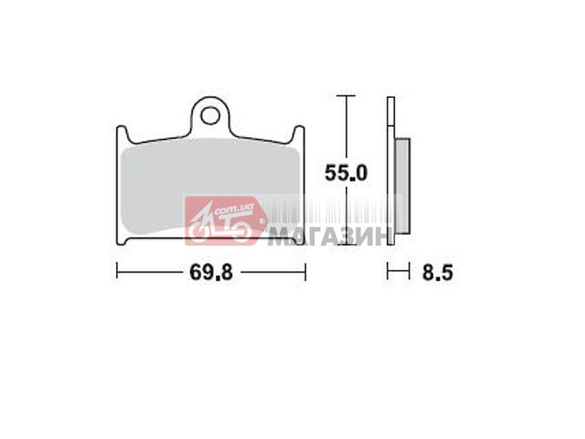 тормозные колодки braking br 707cm55