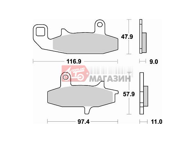 тормозные колодки braking br 709sm1