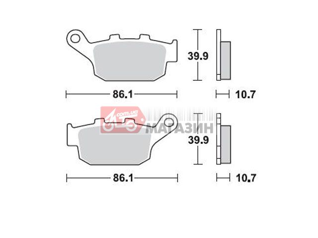 тормозные колодки braking br 711sm1