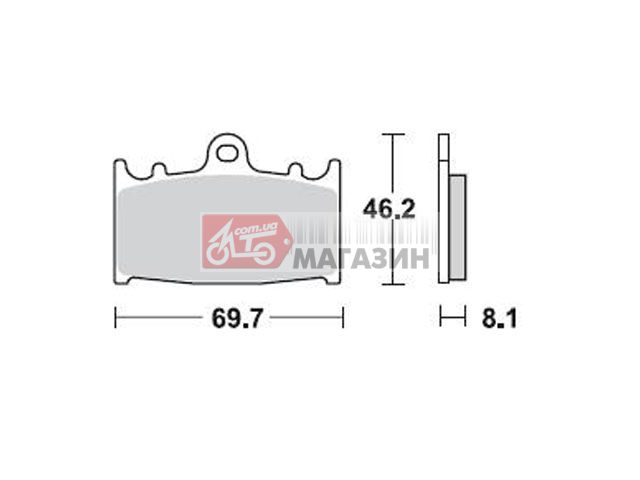 тормозные колодки braking br 715cm55