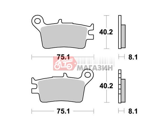 тормозные колодки braking br 723sm1