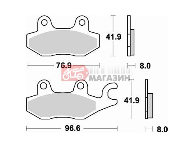 тормозные колодки braking br 725cm44