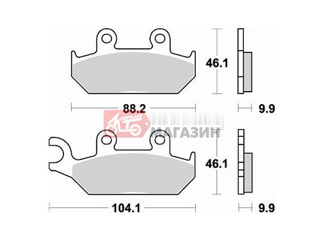 тормозные колодки braking br 737sm1