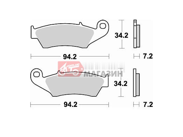 тормозные колодки braking br 772cm44