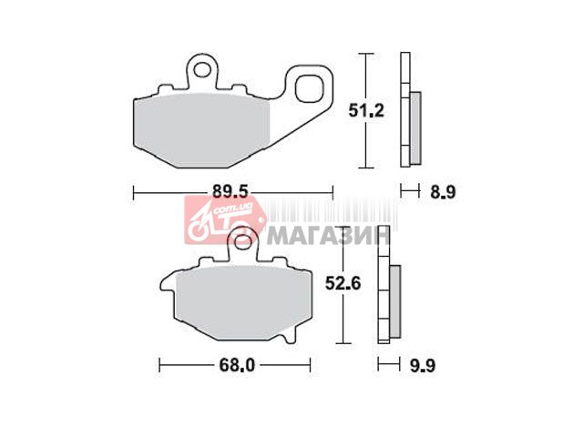 тормозные колодки braking br 775sm1