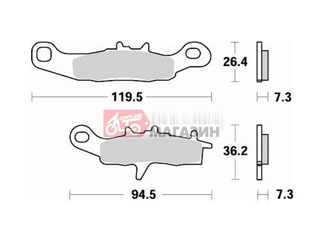 тормозные колодки braking br 812cm44