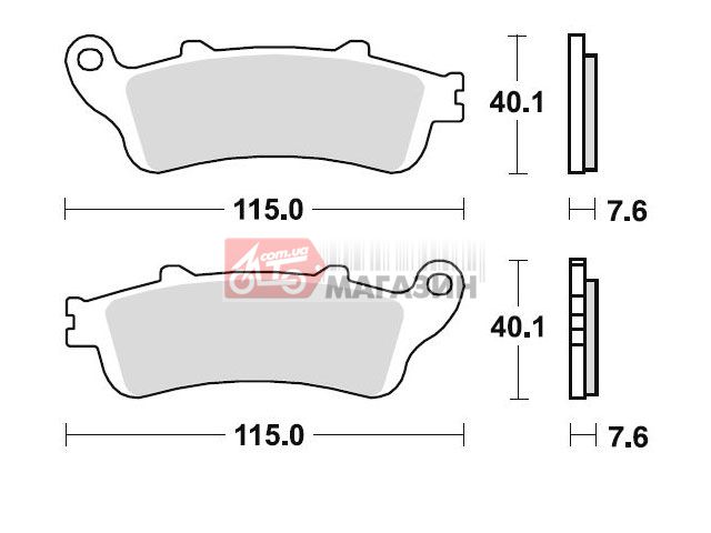 тормозные колодки braking br 815sm1