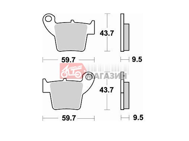 тормозные колодки braking br 886cm44