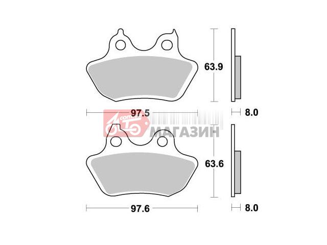 тормозные колодки braking br 951sm1