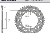 Задня зірка SUNSTAR SS 1-5500-40