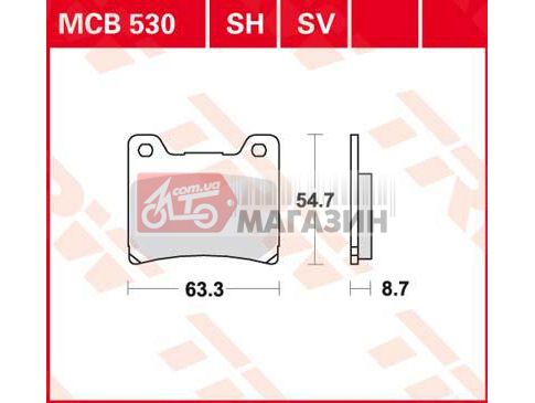 тормозные колодки trw-lucas mcb 530 sh