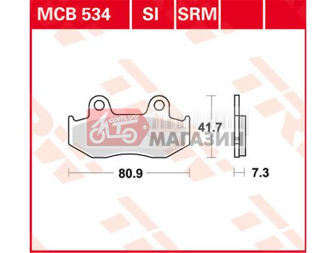 тормозные колодки trw-lucas mcb 534