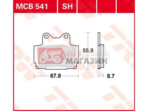 тормозные колодки trw-lucas mcb 541