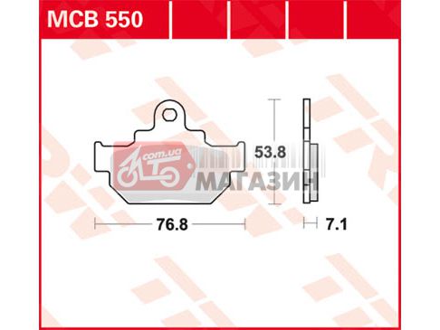 тормозные колодки trw-lucas mcb 550