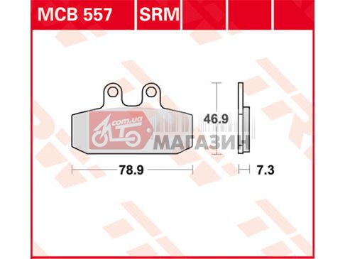 тормозные колодки trw-lucas mcb 557