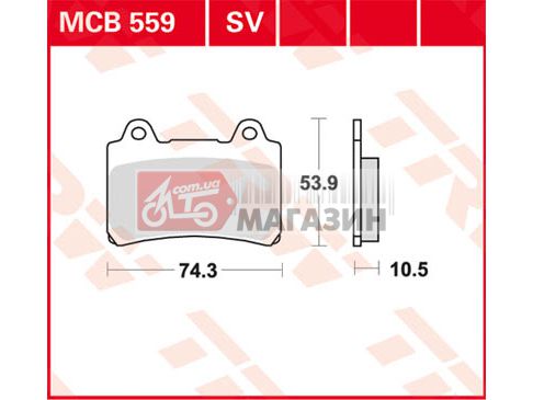 тормозные колодки trw-lucas mcb 559