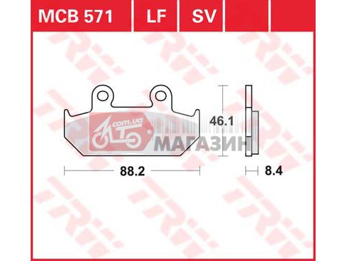 тормозные колодки trw-lucas mcb 571
