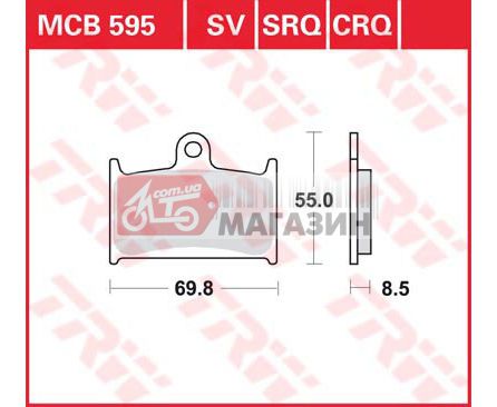 тормозные колодки дисковые trw-lucas  mcb 595