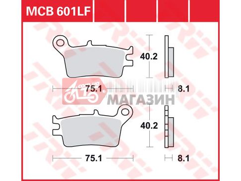 тормозные колодки дисковые trw-lucas  mcb 601