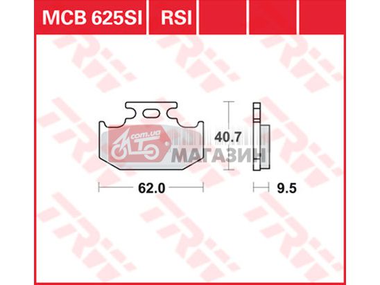 тормозные колодки дисковые trw-lucas  mcb 625 si