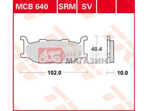 тормозные колодки дисковые trw-lucas  mcb 640