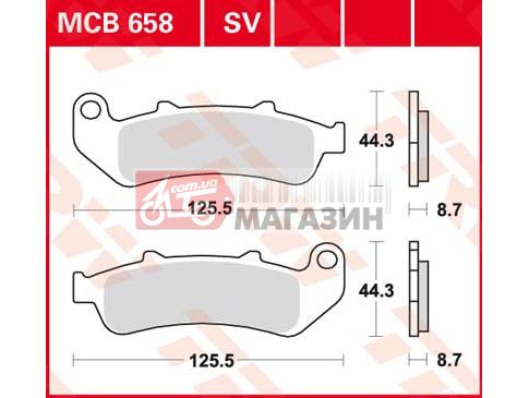 тормозные колодки дисковые trw-lucas  mcb 658