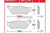 Гальмівні колодки дискові TRW-LUCAS MCB671