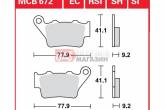 Гальмівні колодки дискові TRW-LUCAS MCB672EC