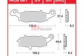 Гальмівні колодки дискові TRW-LUCAS MCB681SV