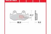 Гальмівні колодки дискові TRW-LUCAS MCB685