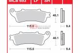 Гальмівні колодки дискові TRW-LUCAS MCB693SRM