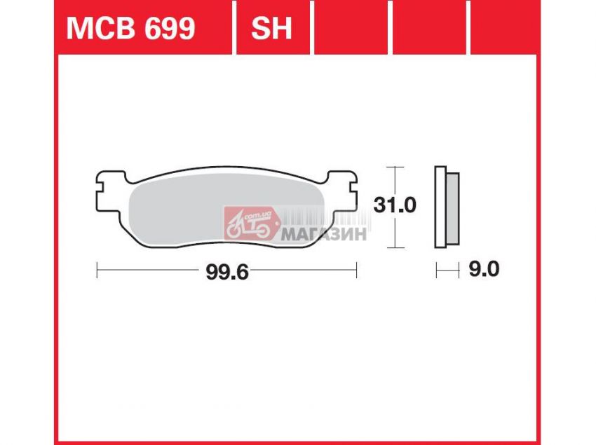 тормозные колодки дисковые trw-lucas mcb 699