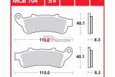 Гальмівні колодки дискові TRW-LUCAS MCB704SV