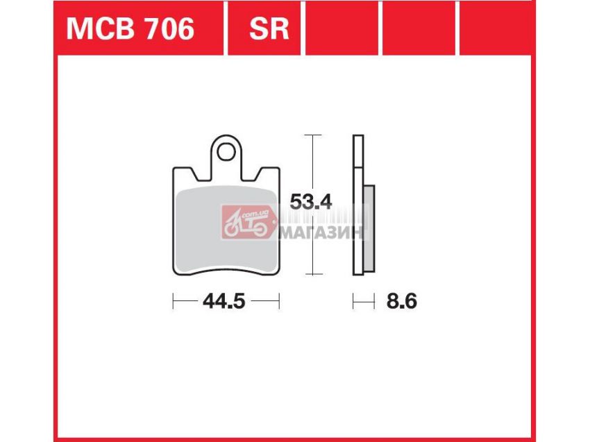 тормозные колодки дисковые trw-lucas mcb 706