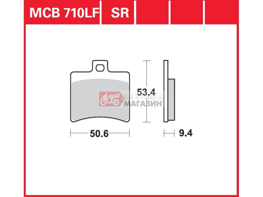 тормозные колодки дисковые trw-lucas mcb 710