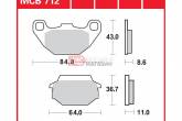 Гальмівні колодки дискові TRW-LUCAS MCB712SRM
