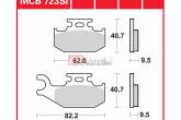 Гальмівні колодки дискові TRW-LUCAS MCB723SI