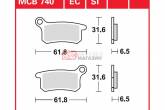 Гальмівні колодки дискові TRW-LUCAS MCB740SI