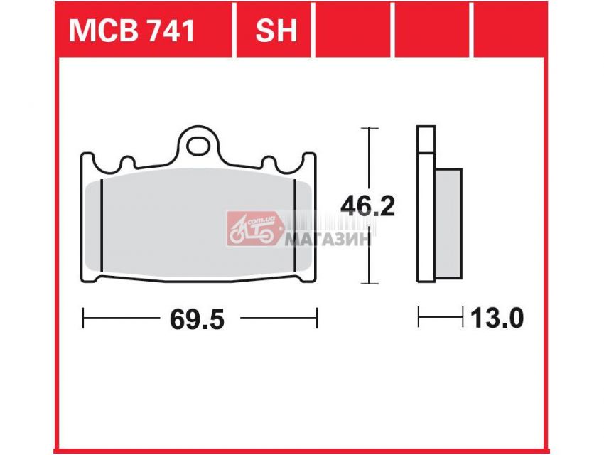 тормозные колодки дисковые trw-lucas mcb 741